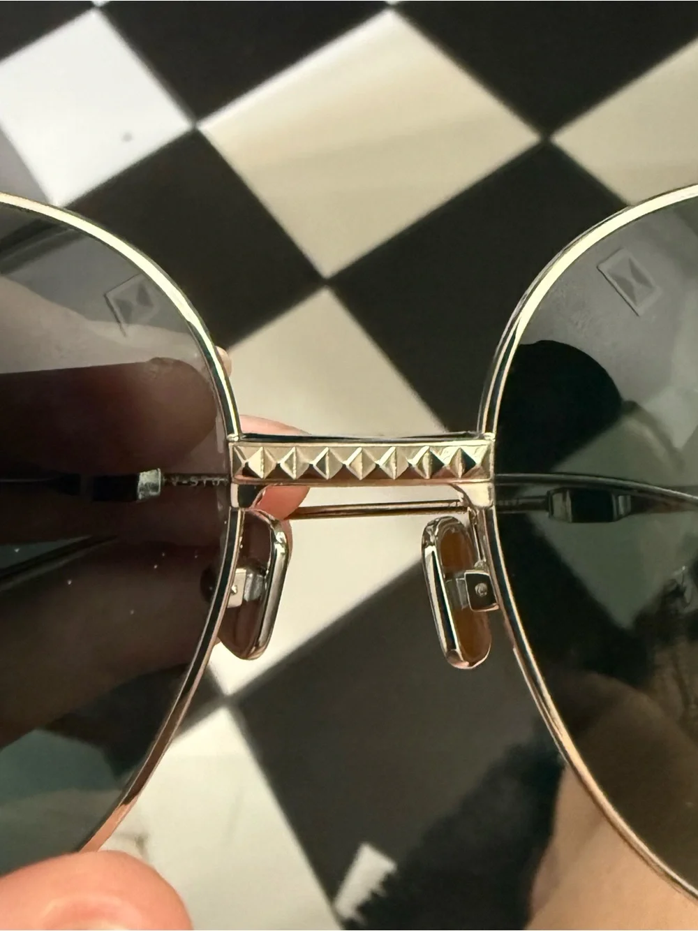 Valentino Silver Frame round Lens Women's Sunglasses 100% authentic please read